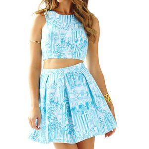 Lilly Pulitzer Melody Crop Top & Pleated Skirt Set